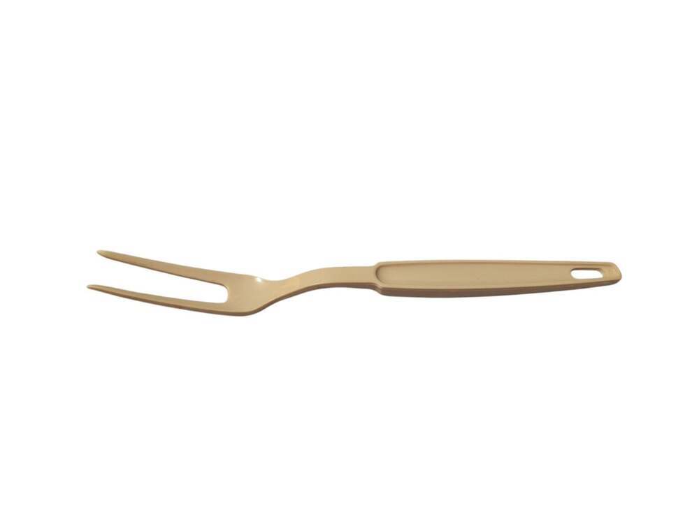 Vintage Ekco Almond #1 Nylon Plastic Meat Turning Fork 11"